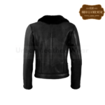 Women Shearling Biker Jacket black | Urban Leather Wear