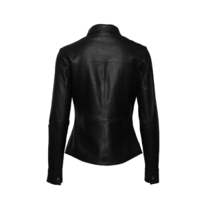 Ladies Leather Shirt w Buttons – Long-sleeved | Urban Leather Wear