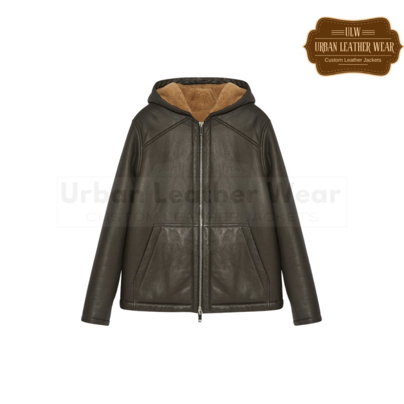 Men Silky Shearling Jacket | Urban Leather Wear