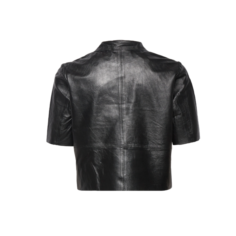 Women Leather Button Down Shirt | Urban Leather Wear