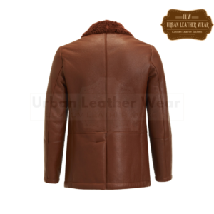 Tom shearling jacket brown coat | Urban Leather Wear