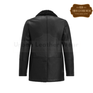 Tom shearling jacket black coat | Urban Leather Wear