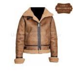 Women B3 Aviator Flight Fur Shearling Bomber Jacket | Urban Leather Wear
