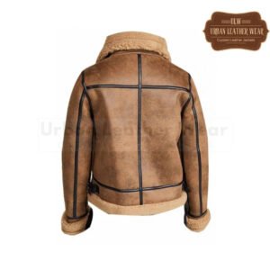 Women B3 Aviator Flight Fur Shearling Bomber Jacket | Urban Leather Wear