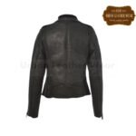 Women shearling leather pilot aviator jacket black sale | Urban Leather Wear