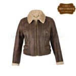 Women short shearling jacket | Urban Leather Wear