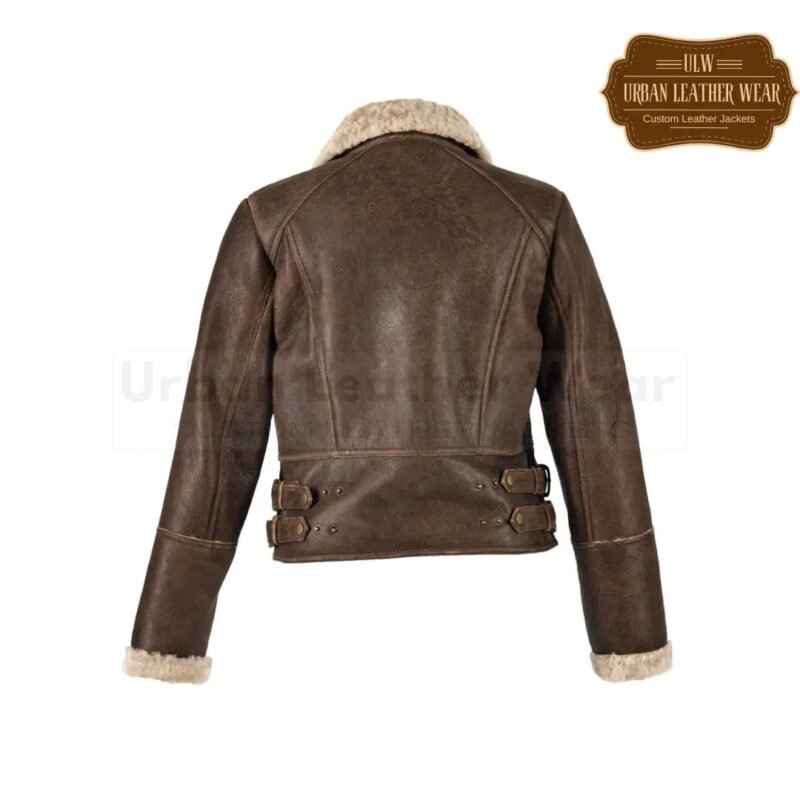 Women short shearling jacket | Urban Leather Wear
