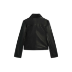 Women Black Leather Shirt With Pockets | Urban Leather Wear