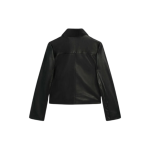 Women Black Leather Shirt With Pockets | Urban Leather Wear