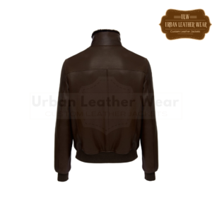 Chocolate Brown Leather Bomber Jacket | Urban Leather Wear