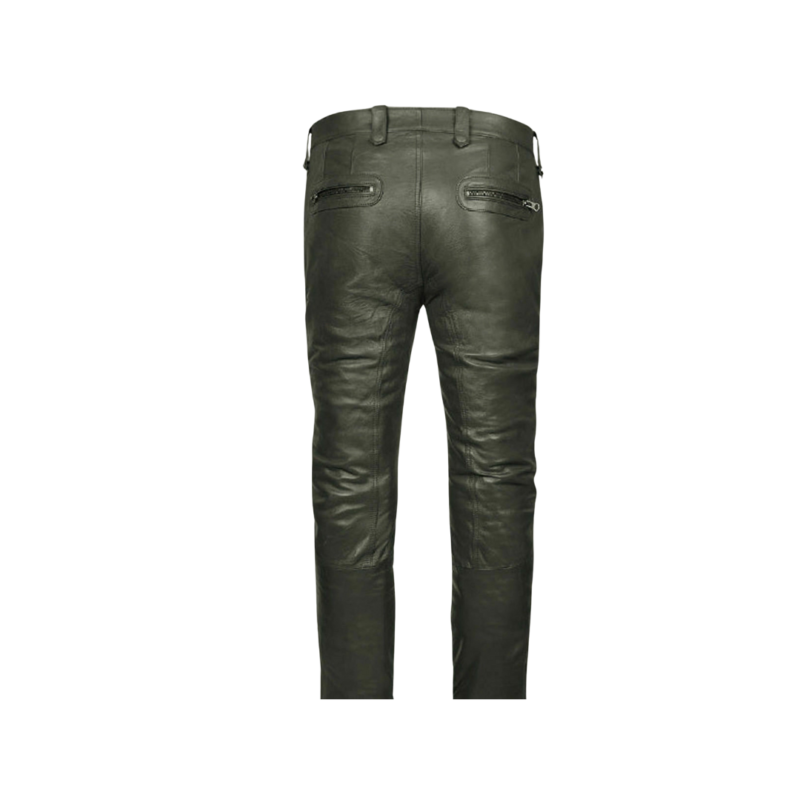 Leather Bikers Pants Leather Quilted Knees | Urban Leather Wear
