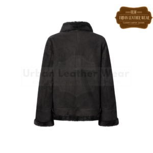 Real Leather Shearling jacket with fur collar | Urban Leather Wear