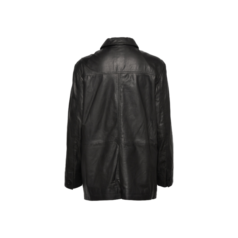 Ladies oversized leather shirt jacket | Urban Leather Wear
