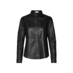 Women black leather top | Urban Leather Wear