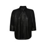 Ladies Leather Top Black | Urban Leather Wear